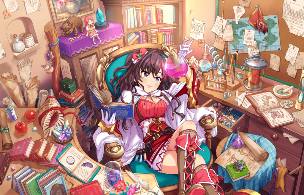 The SR card of Ichinose Shiki from The iDOLM@STER Cinderella Girls: Starlight Stage mobile game.