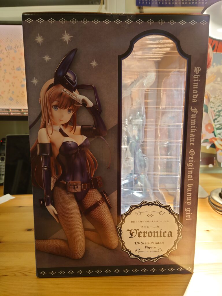 View of the left side of the box that Veronica came in.